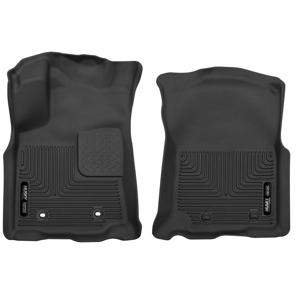 Husky Liners 53741 | Husky Liners Front Floor Liners, Fits 16-17 TACOMA DOUBLE CAB/ACCESS CAB FRONT FLOOR LINERS X-ACT CONTOUR SERIES BLACK