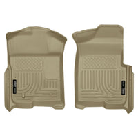 Husky Liners 18333 | Husky Liners Front Floor Liners, Fits 09-14 F150 RE/SUPER/SUPER CREW CAB FRONT FLOOR LINERS TAN