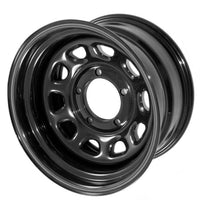 Rugged Ridge OMI-15500.01 | D Window Wheel, 15x8, Black, 5x4.5
