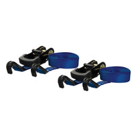 16' Blue Cargo Straps with J-Hooks (733 lbs 2-Pack)