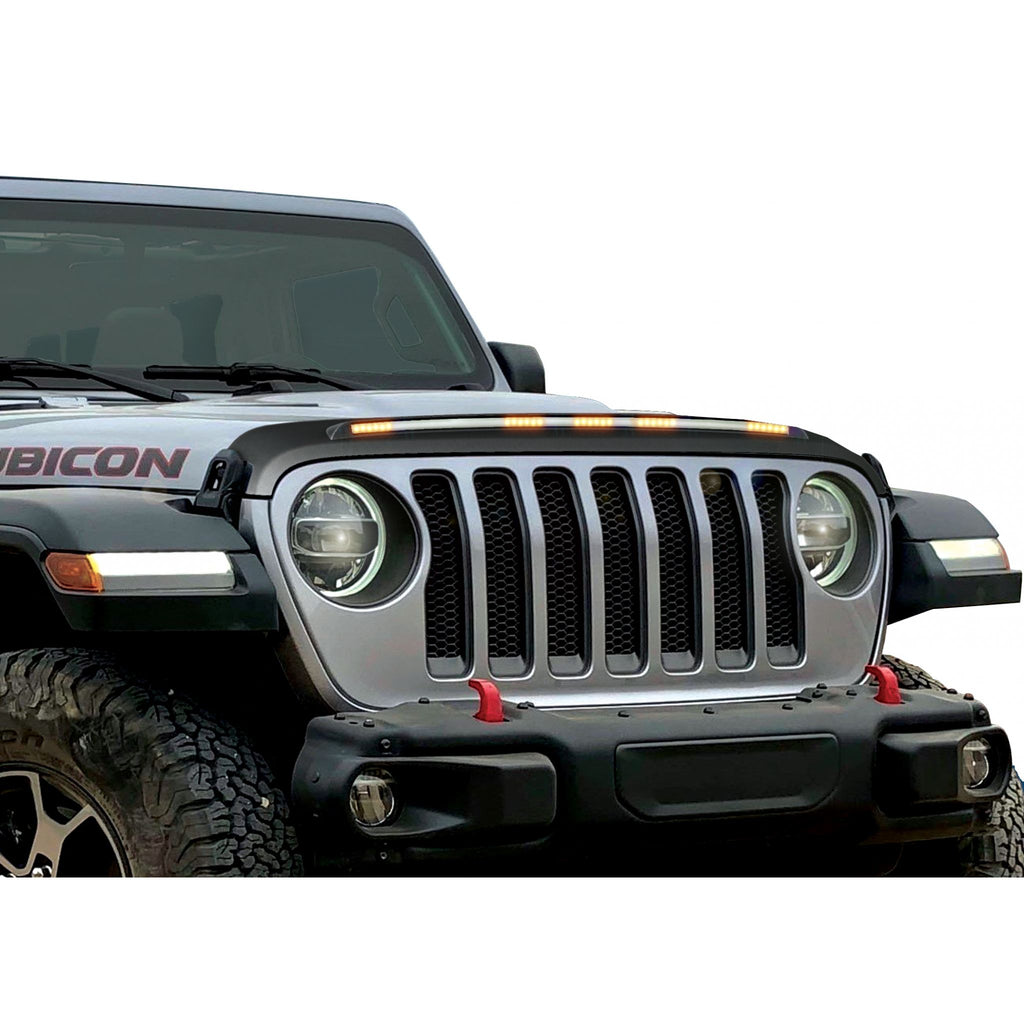 Auto Ventshade (AVS) 753156 Aeroskin LightShield™ Hood Protector for 2020 Jeep Gladiator 2018-2020 Jeep Wrangler JL 2 & 4 Door