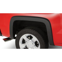 Bushwacker 40088-02 Black OE-Style Smooth Finish Rear Fender Flares for 2007-2013 Chevrolet Silverado 1500; Fits 69.3 In. Bed