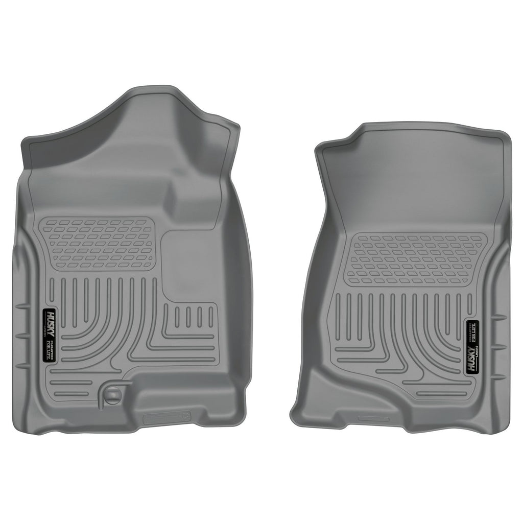 Husky Liners 18202 | Husky Liners Front Floor Liners, Fits 07-13 SILVERADO/SIERRA 1500/07-14 SILVERADO/SIERRA 2500/3500 EXT/CREW CAB FRONT FLOOR LINERS GREY