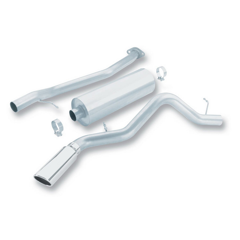Borla 140014 | Borla Touring Cat-Back  Exhaust System for 1999-2007 Chevrolet Silverado 1500; GMC Sierra 1500 Incl. Classic 4.3L/4.8L/5.3L V8 Automatic and Manual Transmission; 2 and 4WD; 2/3/4-Door Ext Cab-Short Bed.