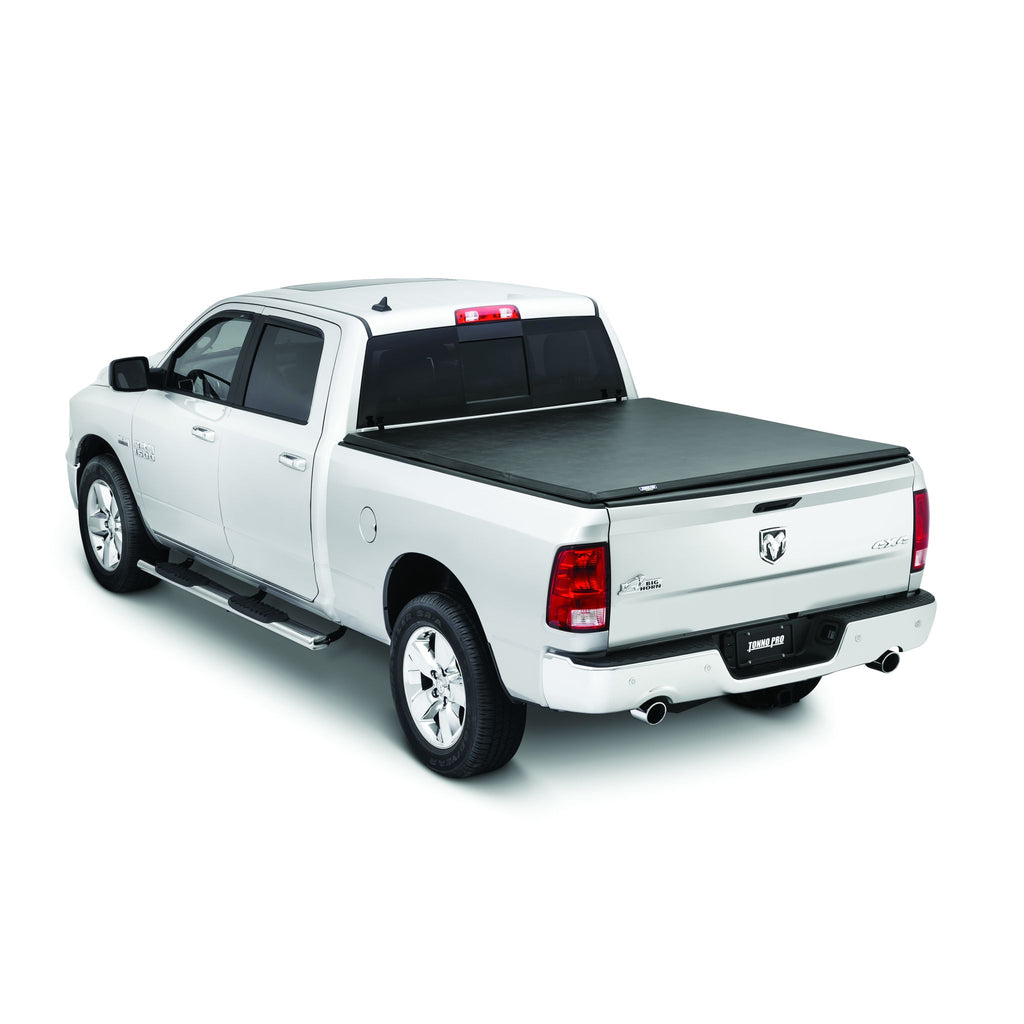 Tonno Pro HF-252 Black Hard Fold Tri-Folding Truck Bed Tonneau Cover for 2005-2011 Dodge Ram Dakota 2006-2008 Mitsubishi Raider | Fits 5.3 Ft. Bed