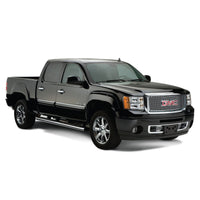 Bushwacker 40926-02 Black OE-Style Smooth Finish 4-Piece Fender Flare Set for 2007-2013 Sierra 1500; 2007-2014 Sierra 2500 HD; Fits 78 78.7 97.6 In. Bed