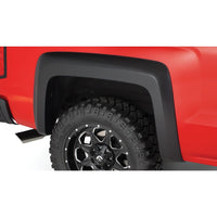 Bushwacker 40012-01 Black Extend-A-Fender Style Smooth Finish Rear Fender Flares for 1988-1999 Chevrolet C/K 1500; Fits 78/96 Stepside Bed