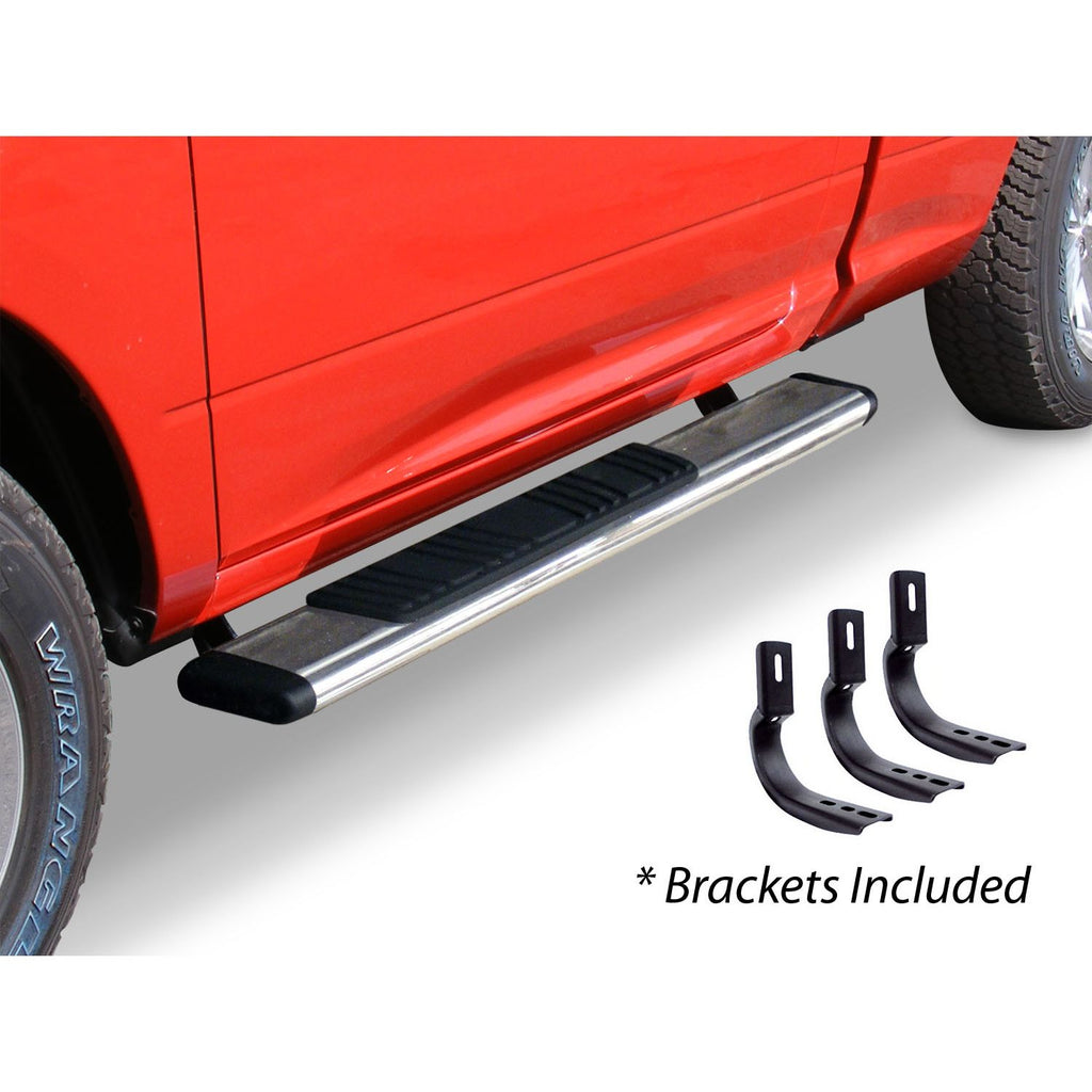 Go Rhino - 685441552PS - 5in OE Xtreme Low Profile SideSteps Kit - 52in Long Stainless Steel + Brackets