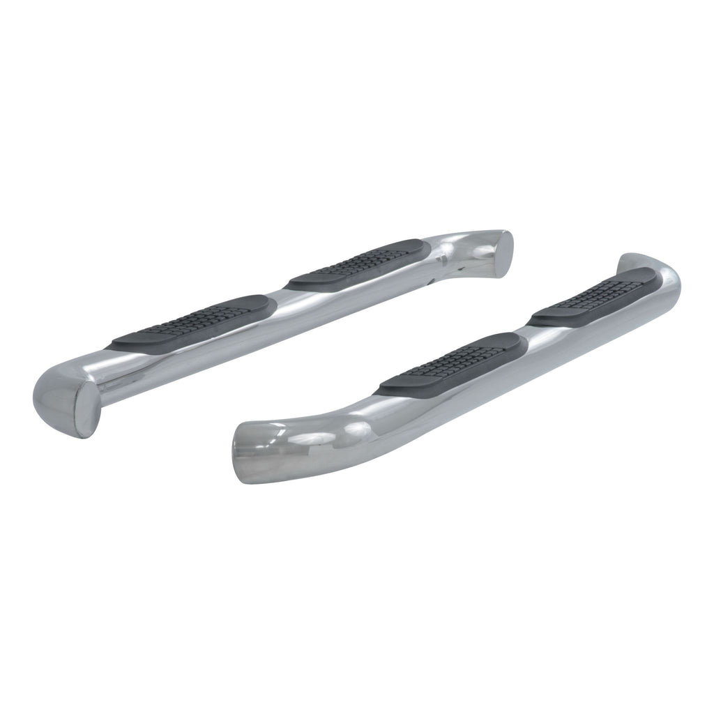 3" Round Polished Stainless Side Bars Select Toyota Tacoma