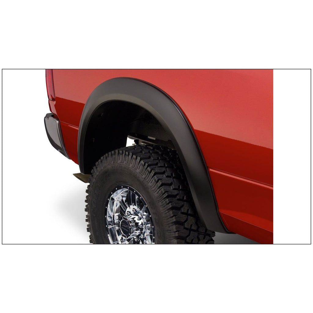Bushwacker 50010-11 Black Extend-A-Fender Style Smooth Finish Rear Fender Flares for 1994-2001 Dodge Ram 1500; 1994-2002 Ram 2500 3500