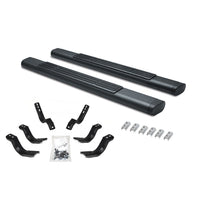 Go Rhino - 686441552T - 6in OE Xtreme Textured Black SideSteps Kit - 52in Long bars + Brackets