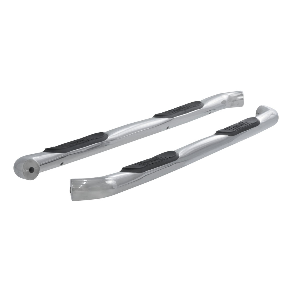 3" Round Polished Stainless Side Bars Select Ford F-150 F-250 F-350