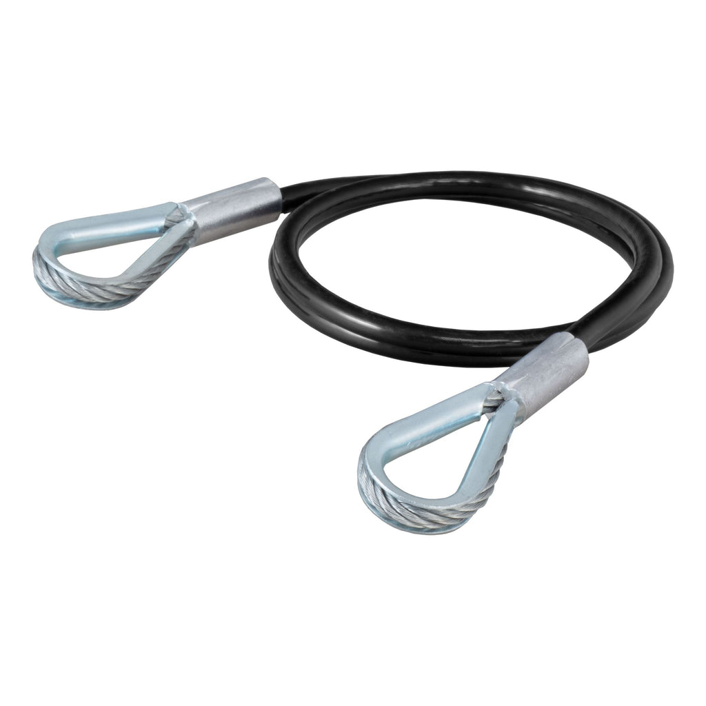 Replacement 36" x 3/8" Diameter Tow Bar Base Plate Safety Cable (7500 lbs)