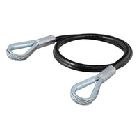 Replacement 36" x 3/8" Diameter Tow Bar Base Plate Safety Cable (7500 lbs)