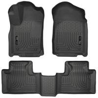 Husky Liners 99051 | Husky Liners Front & 2nd Seat Floor Liners, Fits 11-15 DURANGO/GRAND CHEROKEE WEATHERBEATER FRONT & 2ND SEAT FLOOR LINERS BLACK