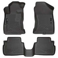Husky Liners 99661 | Husky Liners Front & 2nd Seat Floor Liners, Fits 17-C CROSSTREK/IMPREZA WEATHERBEATER SERIES BLACK