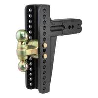 Adjustable Channel Mount with Dual Ball (3" Shank 21000 lbs. 10-5/8" Drop)