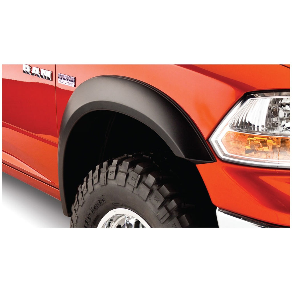 Bushwacker 50901-01 Black Extend-A-Fender Style Smooth Finish 4-Piece Fender Flare Set for 1981-1993 Dodge Ramcharger D250 (Excludes Dually)