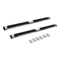 6" OE Xtreme Side Steps with Mounting Brackets Kit - Polished Stainless Finish