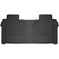 Husky Liners 14201 | Husky Liners 2nd Seat Floor Liner, Fits 19-C SILVERADO/SIERRA 1500 CREW CAB 2ND SEAT FLOOR LINERS BLACK WEATHERBEATER SERIES