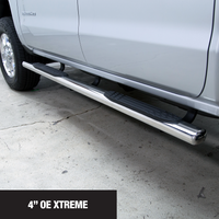 Go Rhino - 684415580PS - 4in OE Xtreme SideSteps Kit - 80in Long Stainless + Mounting Brackets